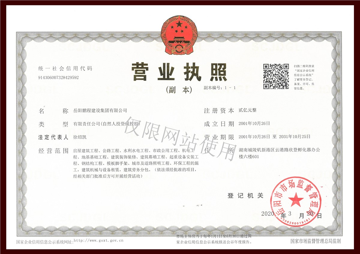 企业营业执照